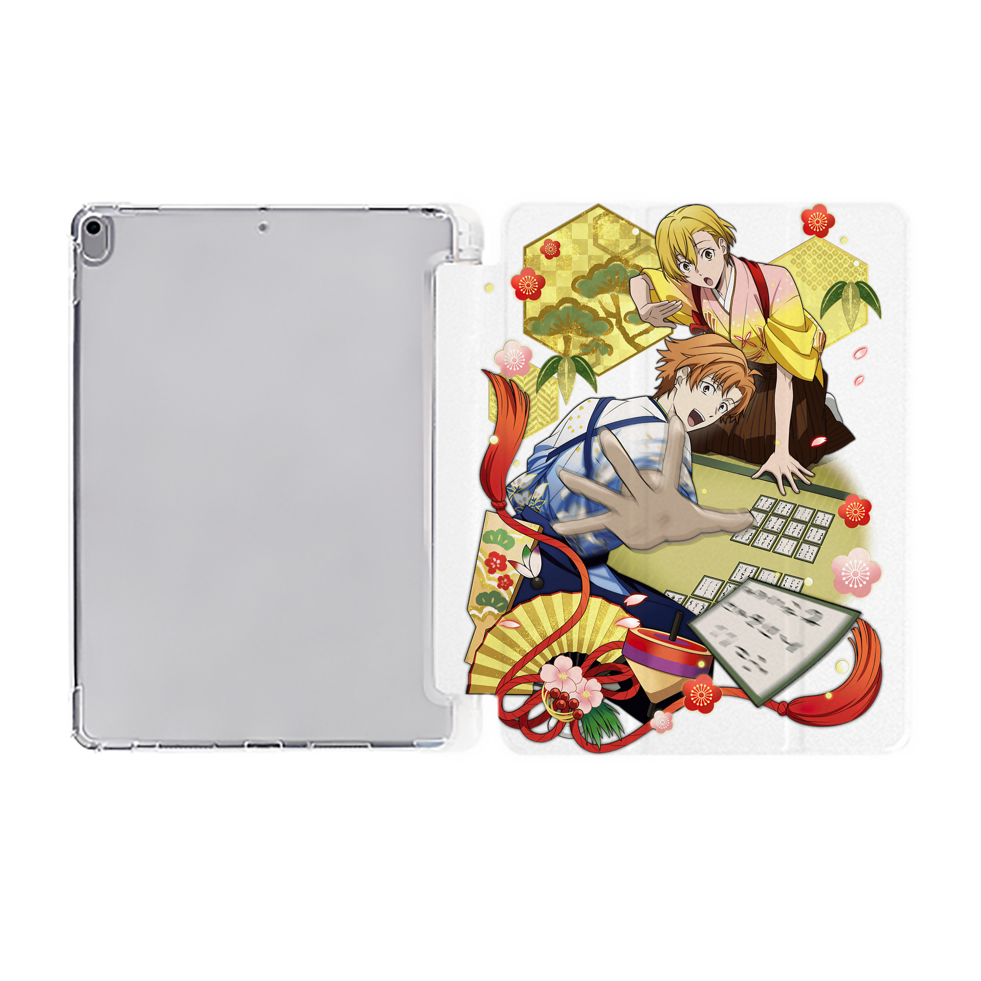 （画像用） 文豪ストレイドッグス Bungo Stray Dogs IPad ケース ペン収納付き 三つ折りスタンド PUレザー×シリコン 対応機種9.5/10.5/10.9インチ